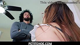 petite maid honey hayes gets fucked hard by client james angel's demands