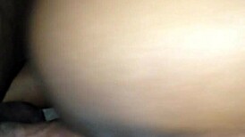 Latina ass bent over for rough black cock doggy. Slow motion captures every deep thrust