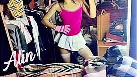 Irresistibly cute skinny shemale ladyboy from mexico melts hearts with charm