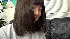 asian japanese babe kazama kaminori shows off her huge vibrator toy collection in solo play