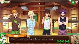 Game friends camp ends season 59 with intense hentai action!