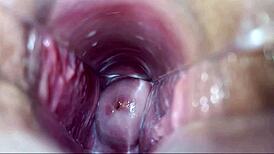 Her pussy clenches tight during massive vaginal orgasm explosion