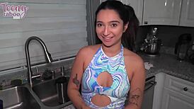 Hardworking Babysitter Kiana Kumani Gets Creampied By Seth