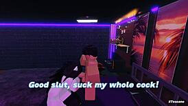 your slutty friend spreads ass for my big cock while boyfriend waits outside