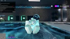 shy big tits girl bent over pool edge takes rough doggystyle pounding from monster cock follower