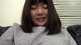 asian japanese babe kazama kaminori shows off her huge vibrator toy collection in solo play