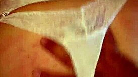 master pounds his stocking-clad whore doggystyle bending her over in corset thong