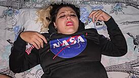 I blast cumshot all over my white latina girl