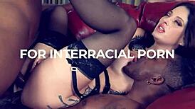 Freshly fucked blonde wifey rides bbc then deepthroats hubbie missionary sideways