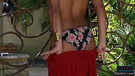 indian milf angel constance strips curves teasingly