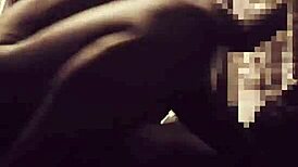 homemade black babe's best tight pussy rides moaning in cowgirl on bed