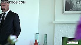 hazel milks vince with blowjob anal dp in every hole