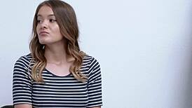 isn't it hot watching this small tits teen fucked by cop for shoplifting?