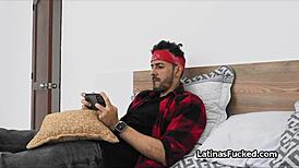 damn this latina roommate with pierced perky nipples starts date sucking my hard monster cock in dorm