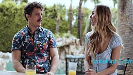 petite blonde rekindles flames by licking and fucking ex boyfriend passionately