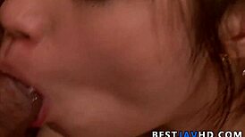 Hinata Tachibana's Steamy Asian Blowjob Footjob Threesome Toys Uncensored