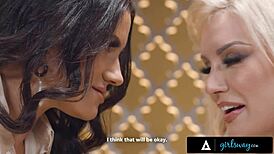 Stacked Milf Kenzie Taylor Licks Sexy Therapist Penny Barber's Wet Pussy Outdoors