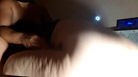 Neighbor chick misses us dives bed for tits licking spanking lesbian action