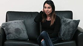 Mandy Mynx Deepthroat Gags Chokes on Casting Couch Fuck Twice