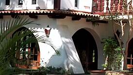 Blonde MILF rides massive BBC for outdoor interracial anal and facial bliss.