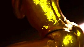 Nastya vdovik reveals her golden buttocks in naughty thong and panties