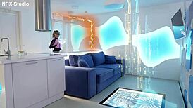 Gymnast Ella Elastic Twists into Alternative Halloween Space Fun