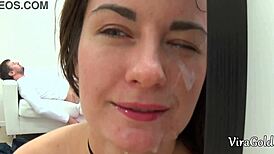 camilla moon rides cock bends over for deepthroat facial cumshot