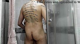 Showering Huge Tits Wife Begs For Massive Cumshot In Her Mouth