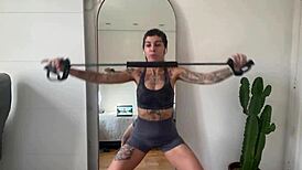 Nikatsu's Seductive Warm-Up Stretch Yoga Gym Training