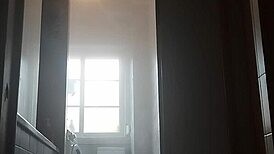 Sexy amateur guy shaves milks huge cock smooth