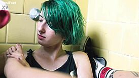 Ever wonder what happens at a punk rock foot party with barefoot licking and toe sucking?