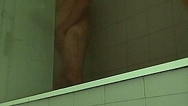 Sexy amateur guy shaves milks huge cock smooth