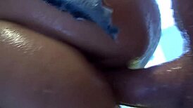 Stepbrother Delivers Hardcore Pussy Anal Ass and Facial Cumshot Fuck After Jerk Off Party