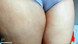 imagine this tall big-ass ebony milf teasing in panties showing off her sexy fetish curves