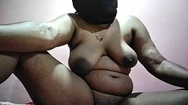 Indian bhabi savors huge american cock stretching her tight pussy