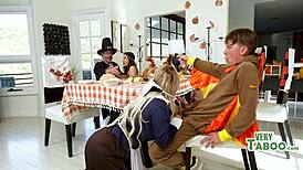 father-in-law devours wet mother-in-law's thanksgiving squirting feast