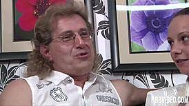 so this german whore just grabs two dicks at once and goes full group slut mode no holding back