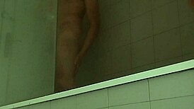 Sexy amateur guy shaves milks huge cock smooth