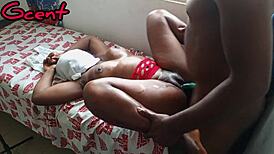 Landlord Daughter Screams on My BBC Missionary Dripping Wet