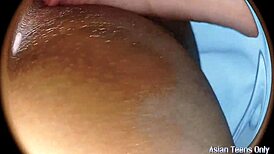 Huge dick slams giant pussy relentlessly through spying POV eyes