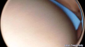 Huge dick slams giant pussy relentlessly through spying POV eyes