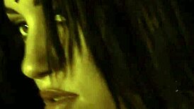 beautiful brunette teases with erotic undressing dance