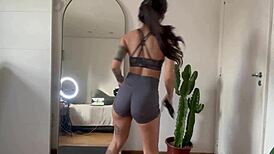 Nikatsu's Seductive Warm-Up Stretch Yoga Gym Training