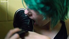 Ever wonder what happens at a punk rock foot party with barefoot licking and toe sucking?