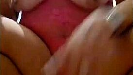 amateur greek wife rams huge dildos deep in shaved pussy for squirting orgasm closeup