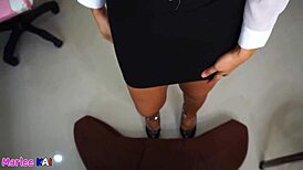 WHAT IF ASIAN MILF OFFICE WORKER CIMs YOUR LOAD?!