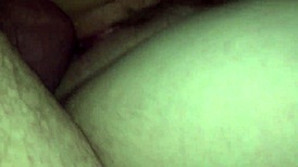 Terri's hairy wife pussy gapes around monster big dick in intense session