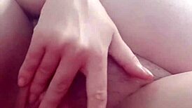 pregnant milf babe masturbates solo with natural tits and pussy fetish