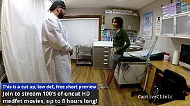 miss mars in latex gloves handcuffs backstage with her big tits ass shaved pussy ready