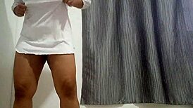 morena strips dress to finger excited pussy in doggy positions